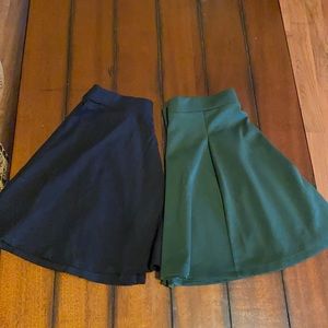 Two medium Forever 21 skirts